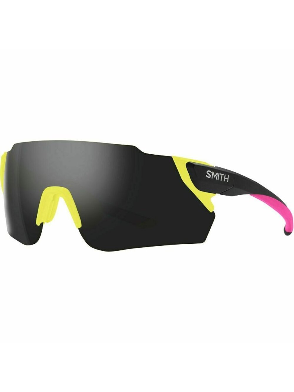 SMITH OPTICS Attack Max Sunglasses ChromaPop Matte Citron/Black Mirror 2 Lens